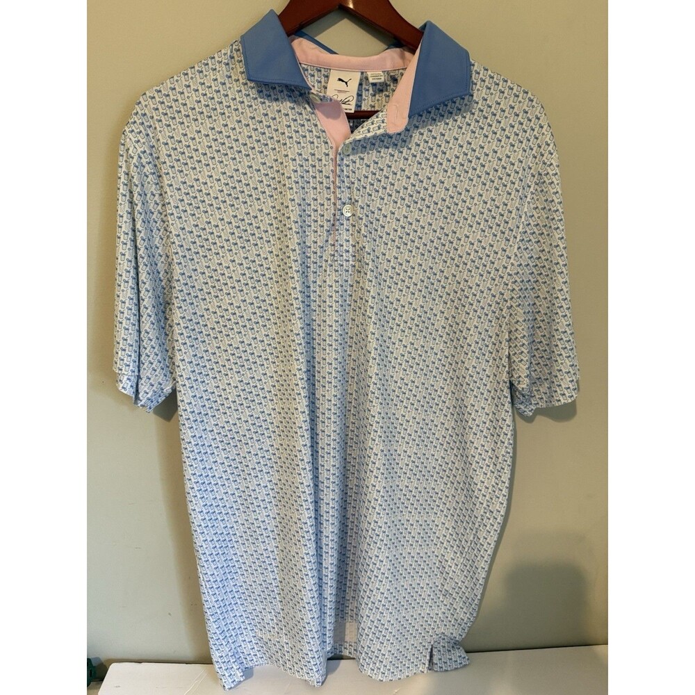Arnold Palmer PUMA Men’s Golf Polo With Cocktail Print